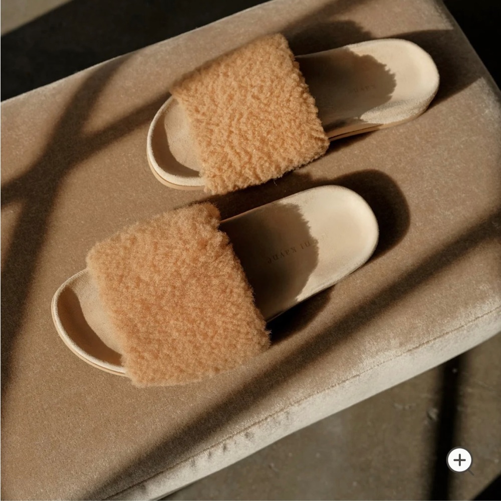 Jenni Kayne Shearling Slide Sandal size 36 - NEW